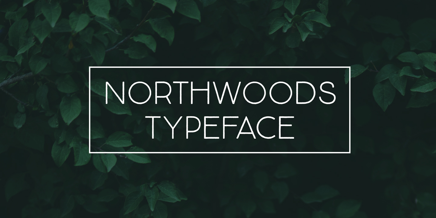 Пример шрифта Northwoods